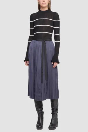 Irregular Pleated Skirt