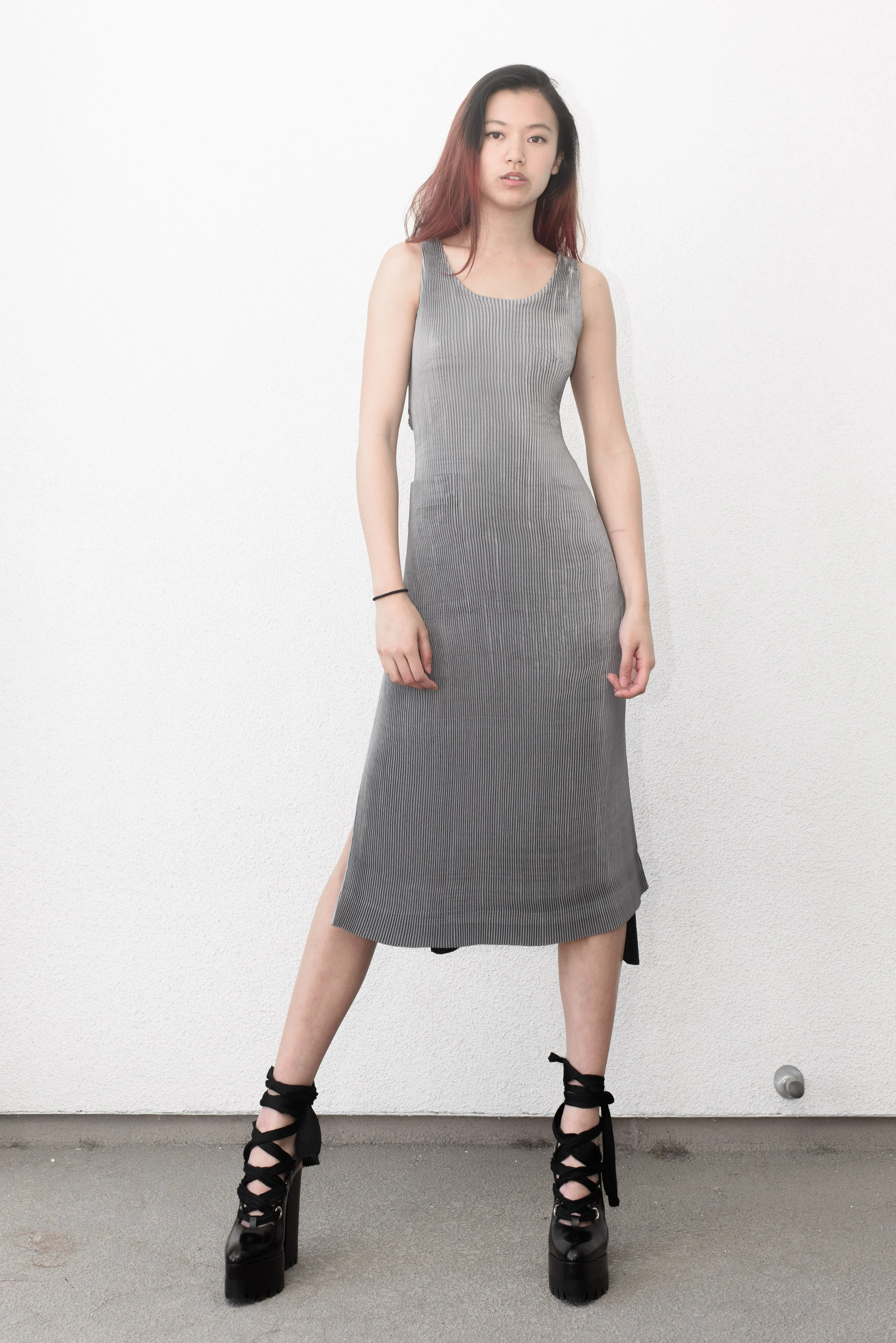 Issey Miyake Pleats Please Apron Dress
