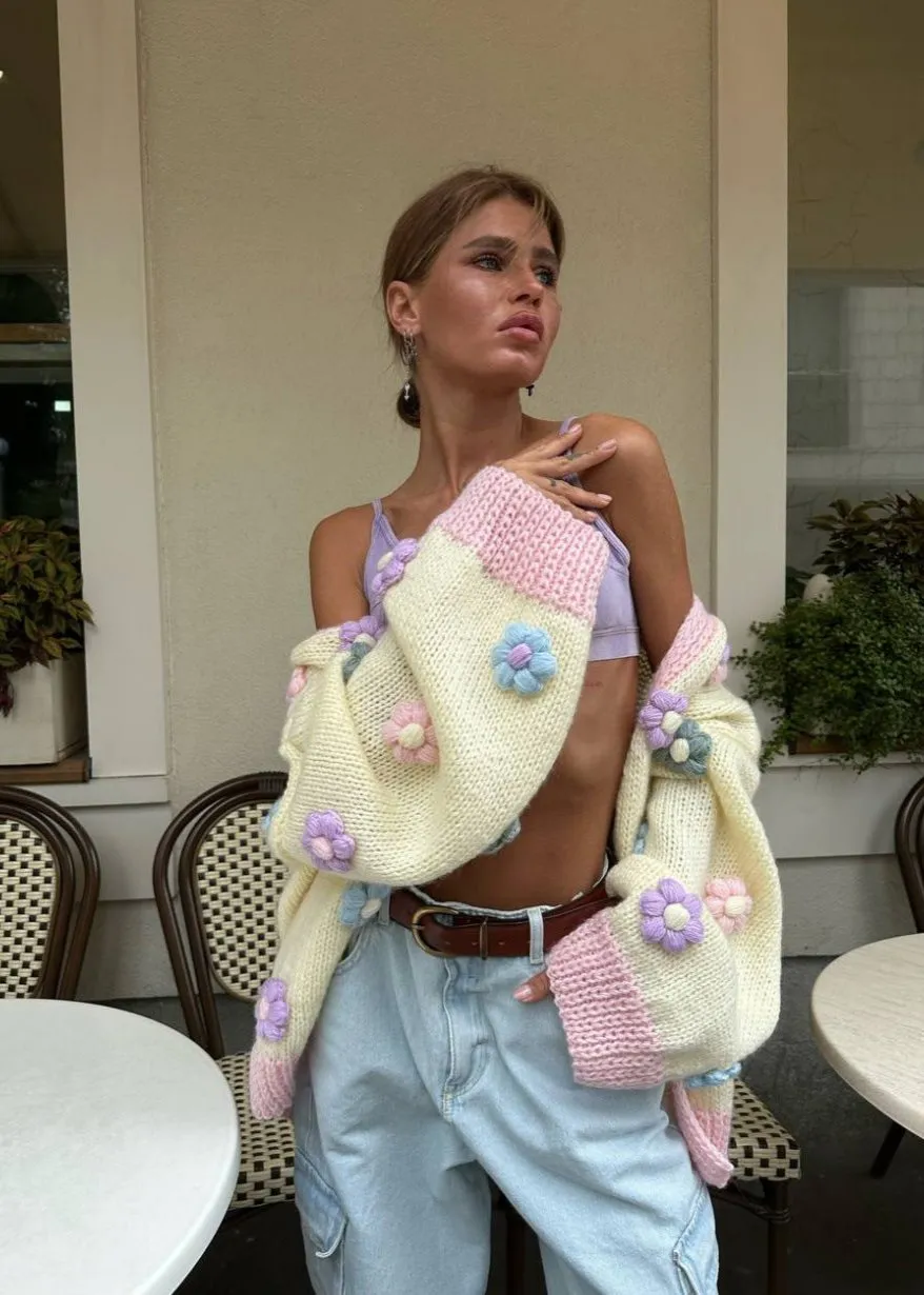 Ivyshape | Bloom Oversized Cardigan