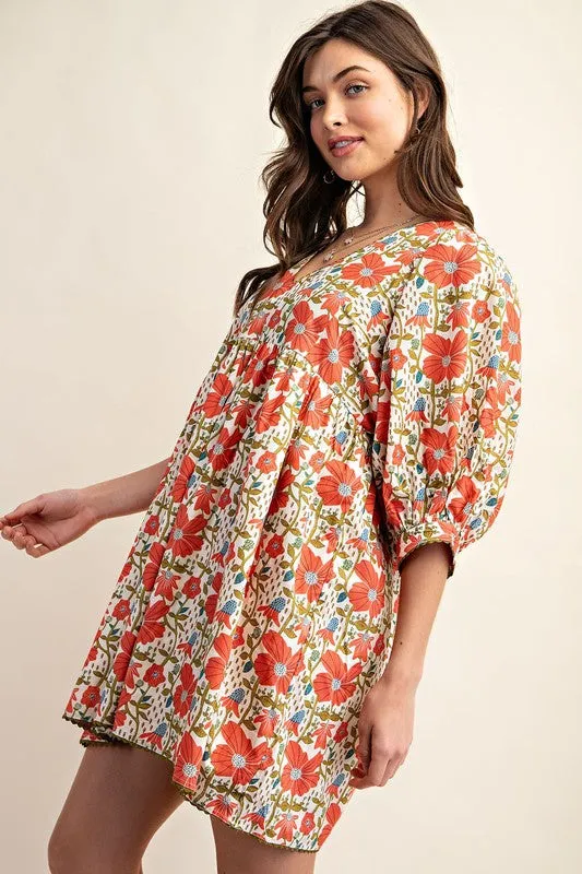 Jacie Ric Rac Trim Baby Doll Dress