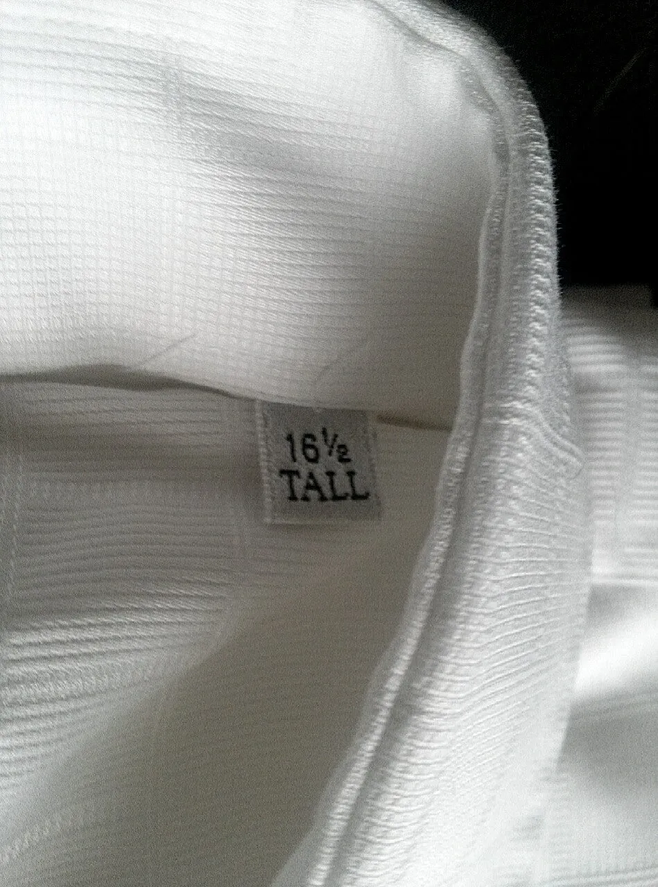 Jack Lipson Signature Series White Formal/ Dress FC Shirt- size (16.5 Tall)