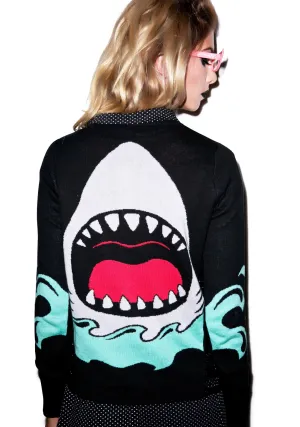 Jaws Side Slashed Cardigan