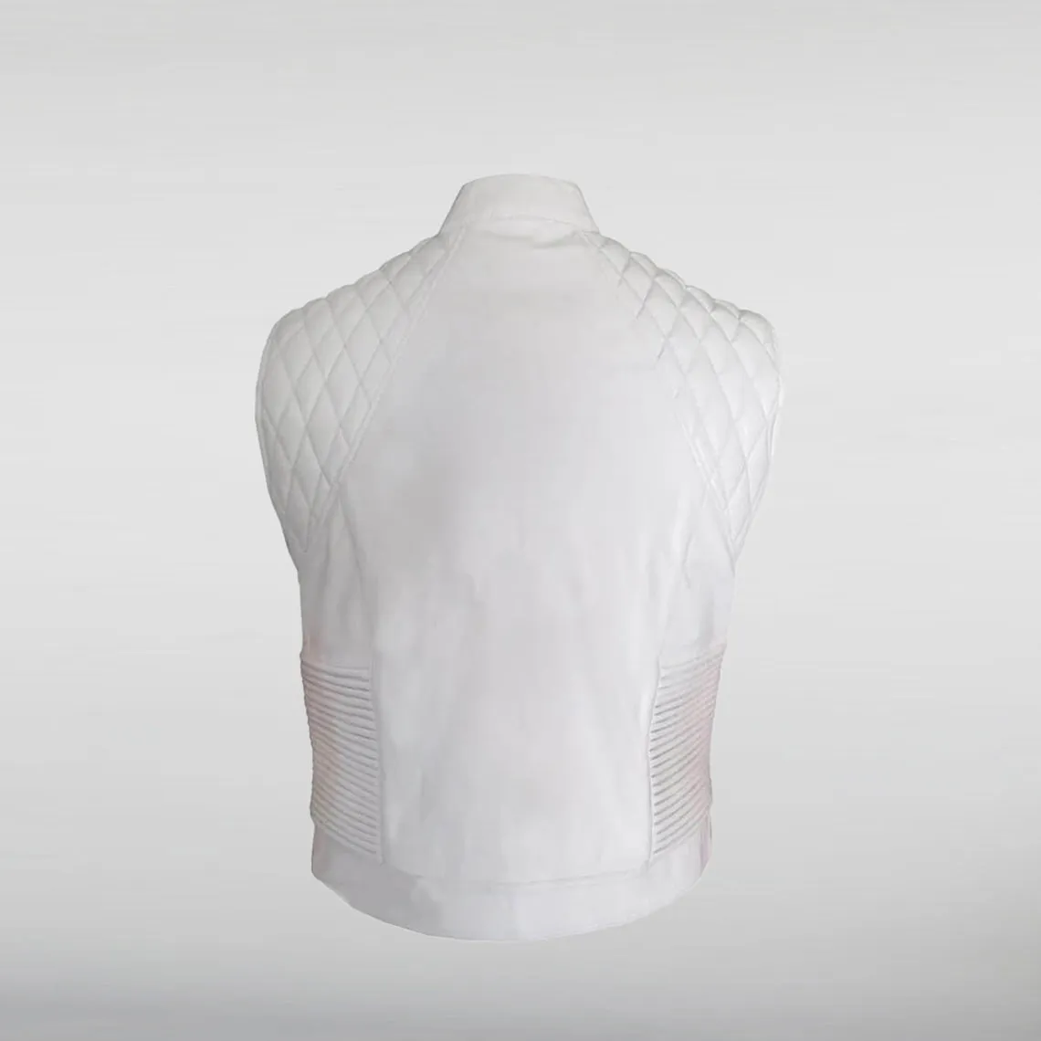 Justin Bieber White Quilted Vest