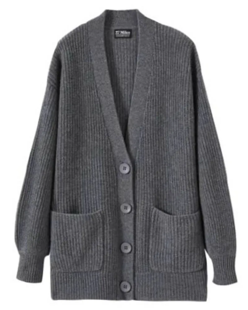 Kamira Cashmere Cardigan in Gravel