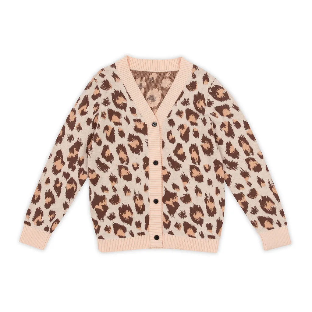 Kapow Wilds Salmon Chunky Knit Cardigan