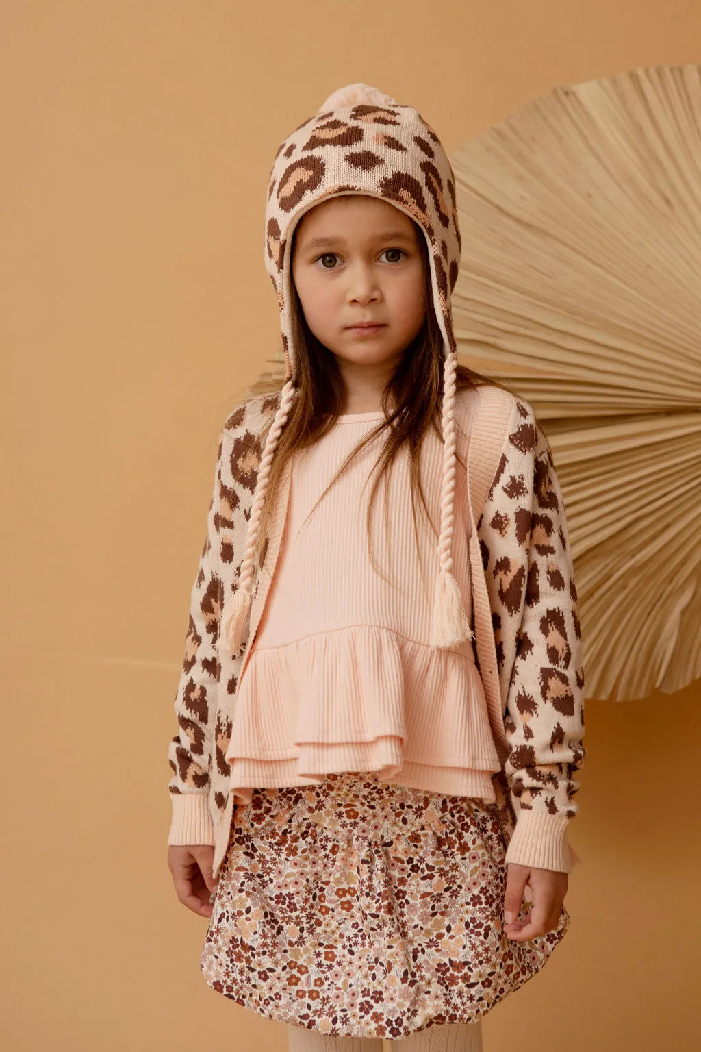 Kapow Wilds Salmon Chunky Knit Cardigan
