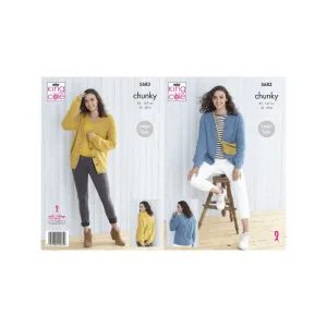 King Cole Chunky Knitting Pattern 5683