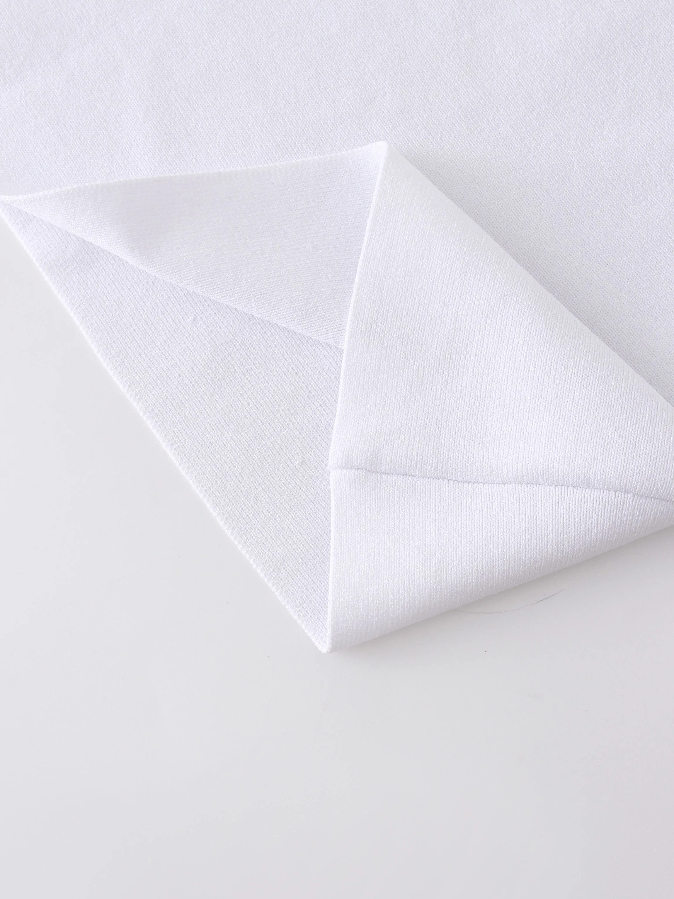 KNIT PLEATED SKIRT 26"-WHITE