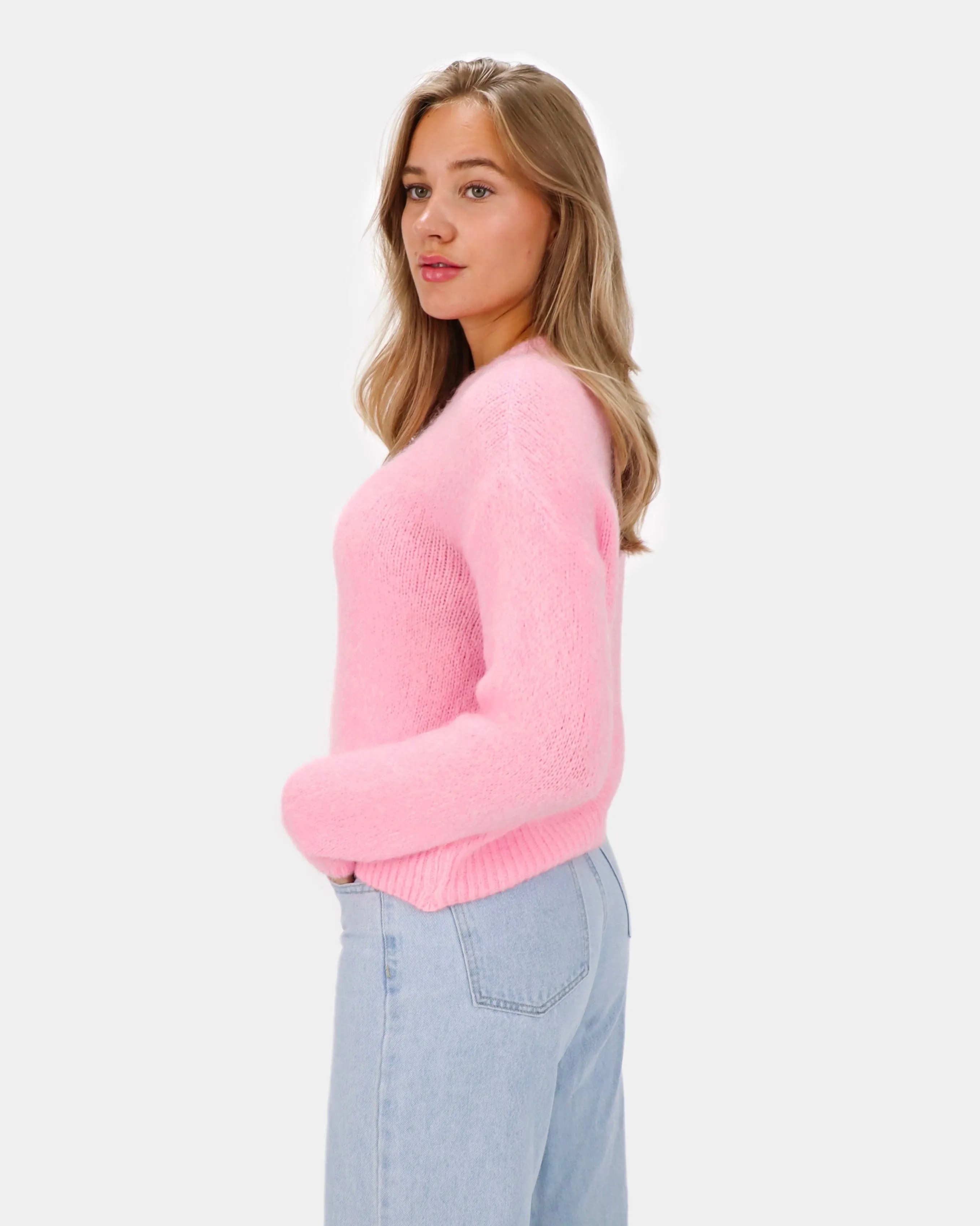 Knitted Cardigan Pink