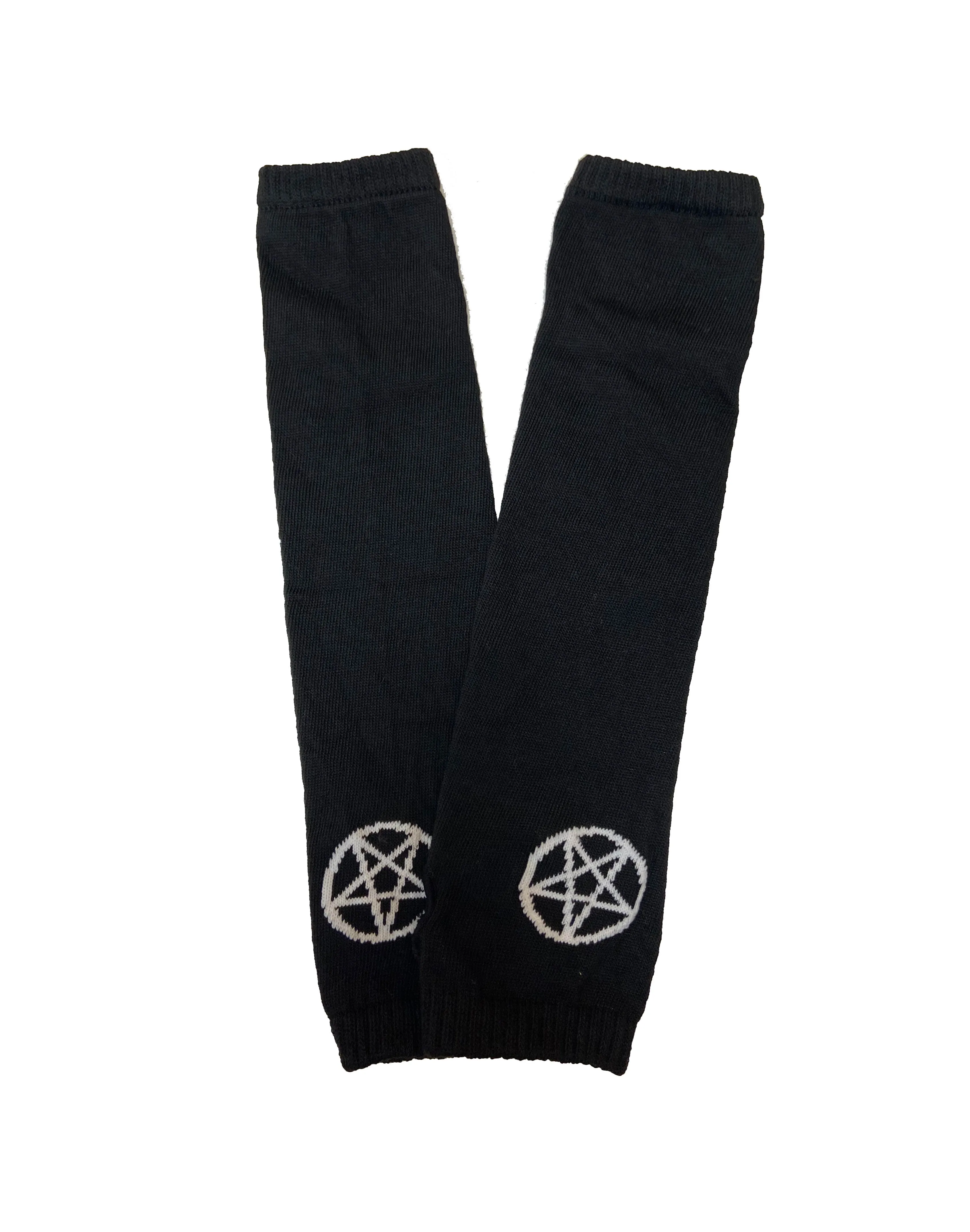 Knitted Pentagram Fingerless Gloves