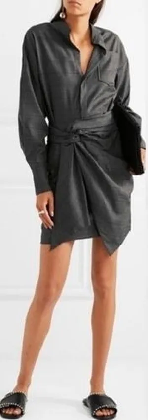 Knotted Shirt Dress