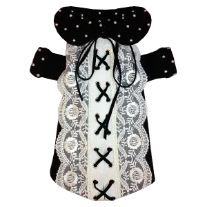 Lace-Up Sweater Dress