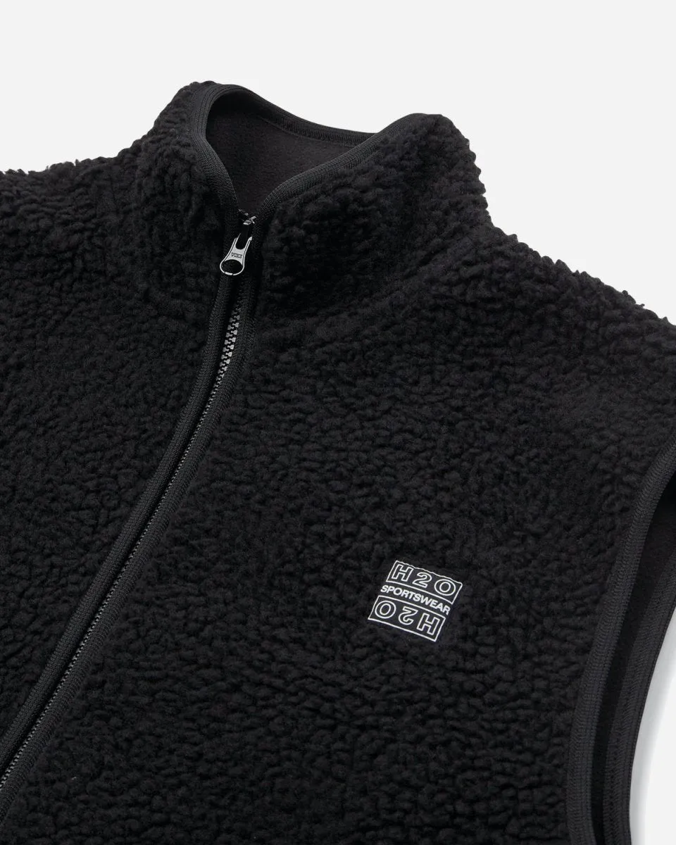 Langli Pile Waist Coat - Black