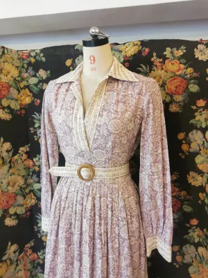Lavender print dress