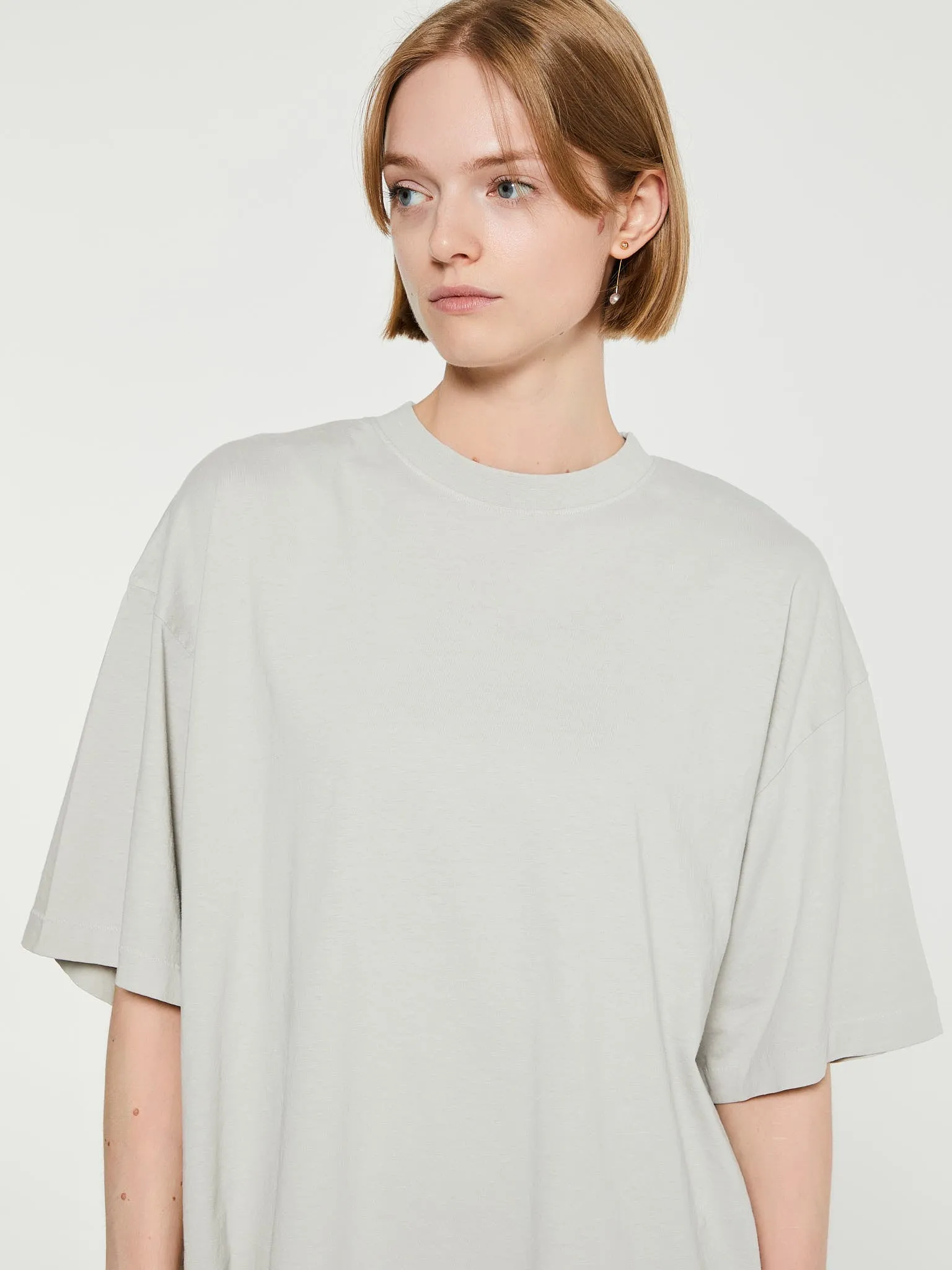 Layered T-Shirt Dress in Pastel Yellow