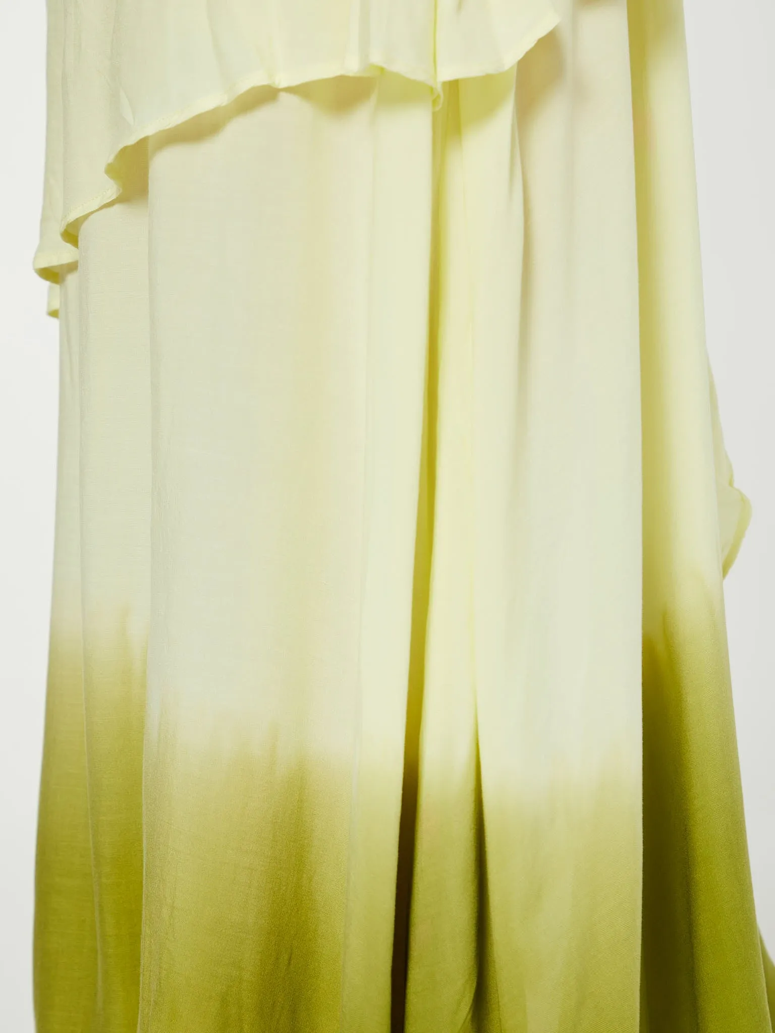 Layered T-Shirt Dress in Pastel Yellow