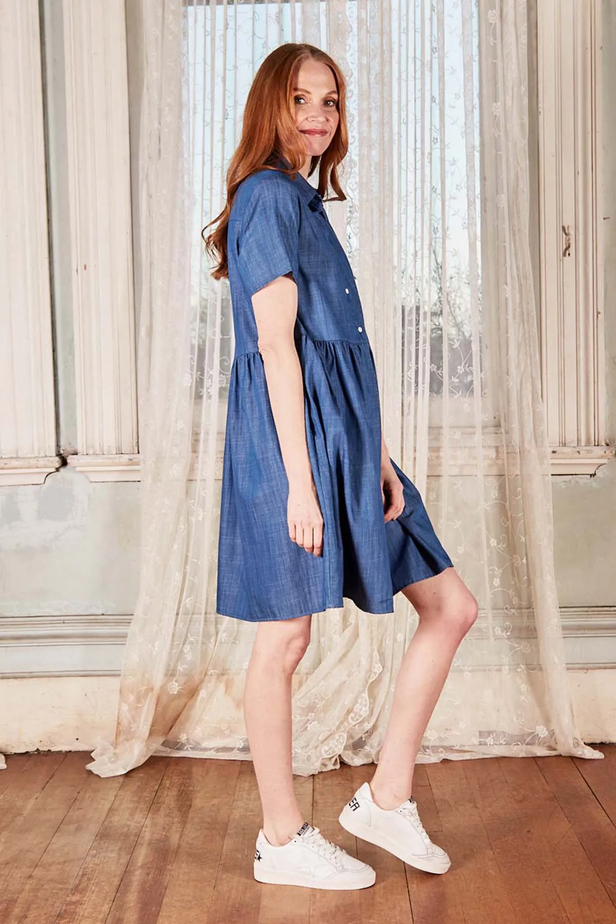 Le Studio Villa Dress in Denim