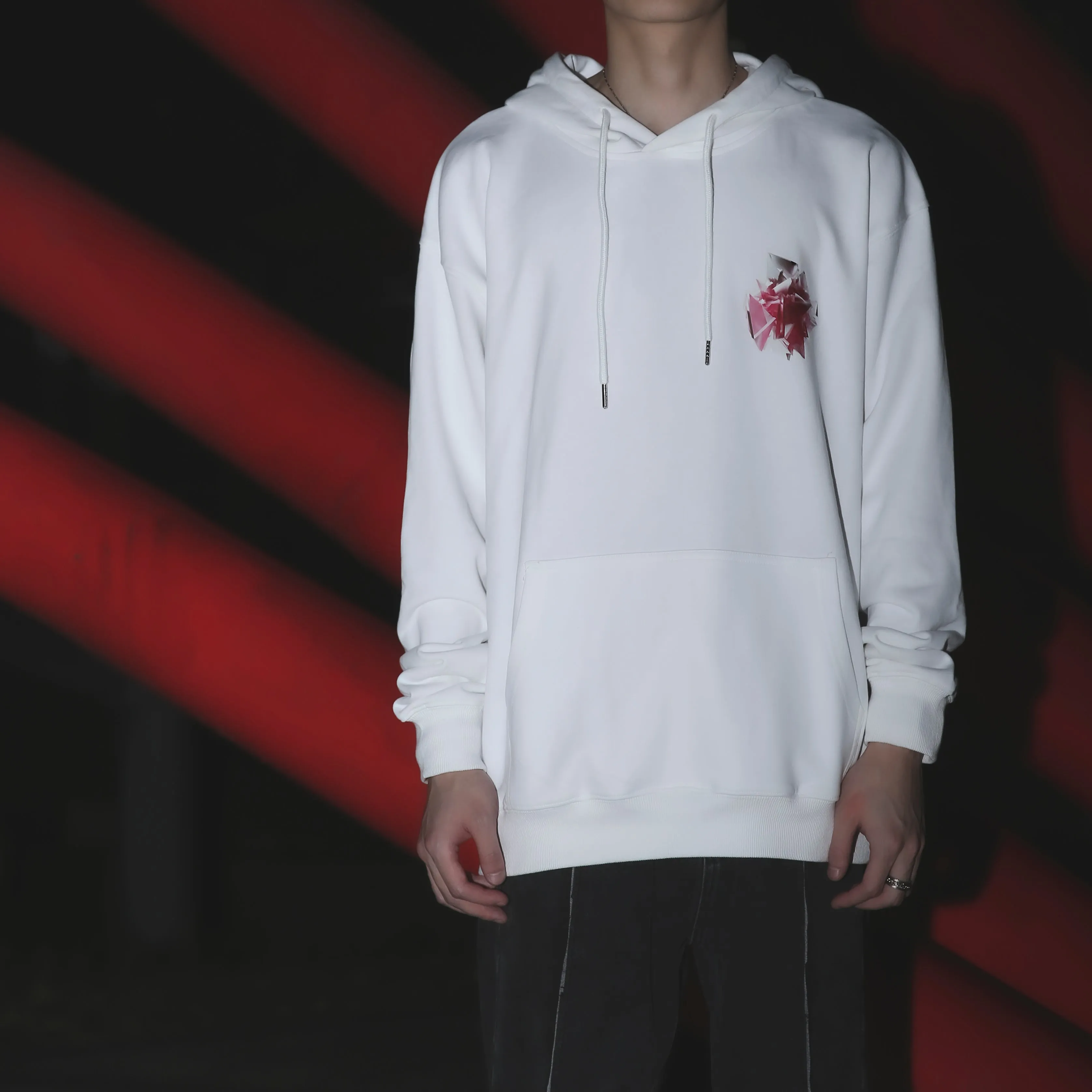 Le Trio Terre Pink Silk Hoodie/T-shirt