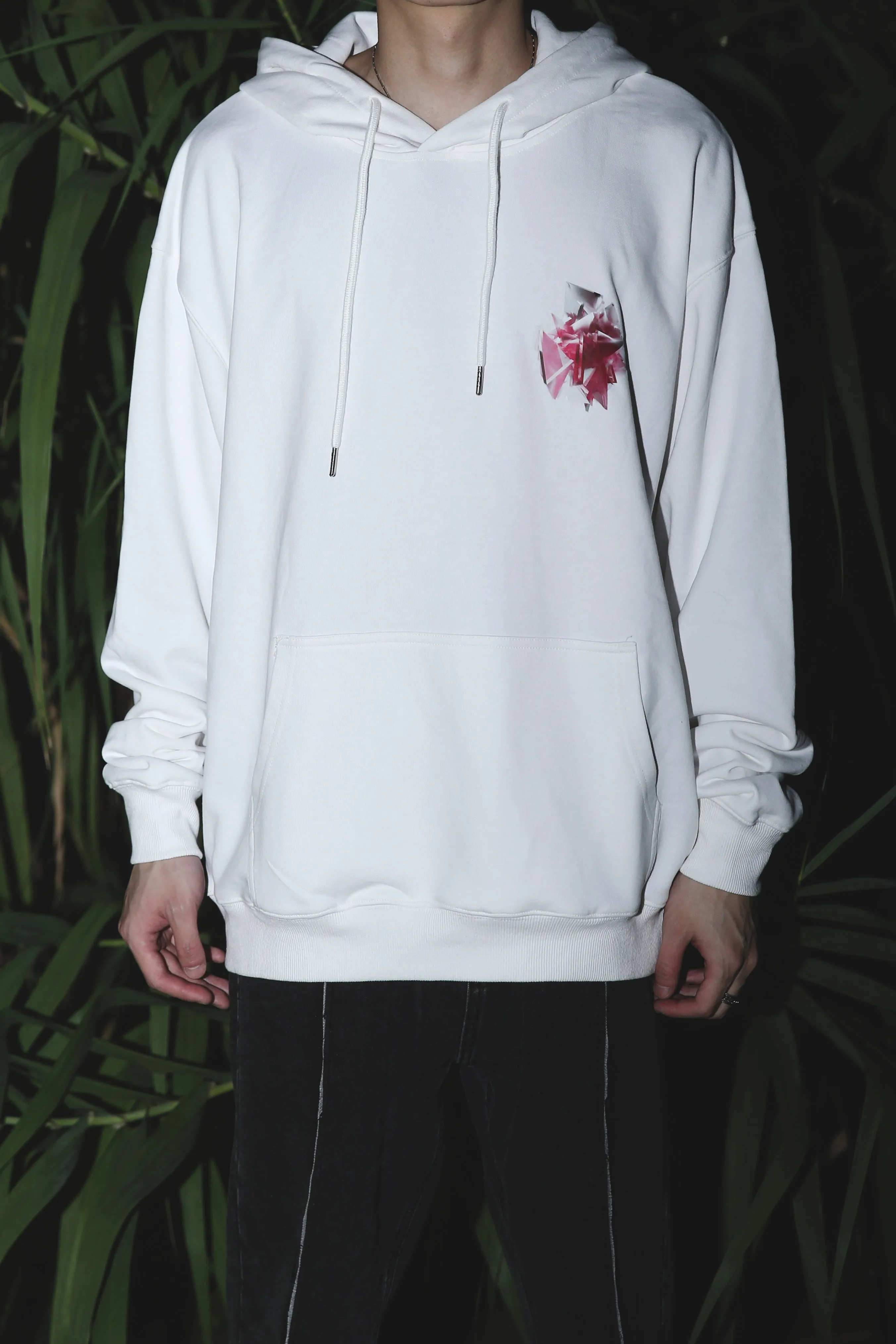 Le Trio Terre Pink Silk Hoodie/T-shirt