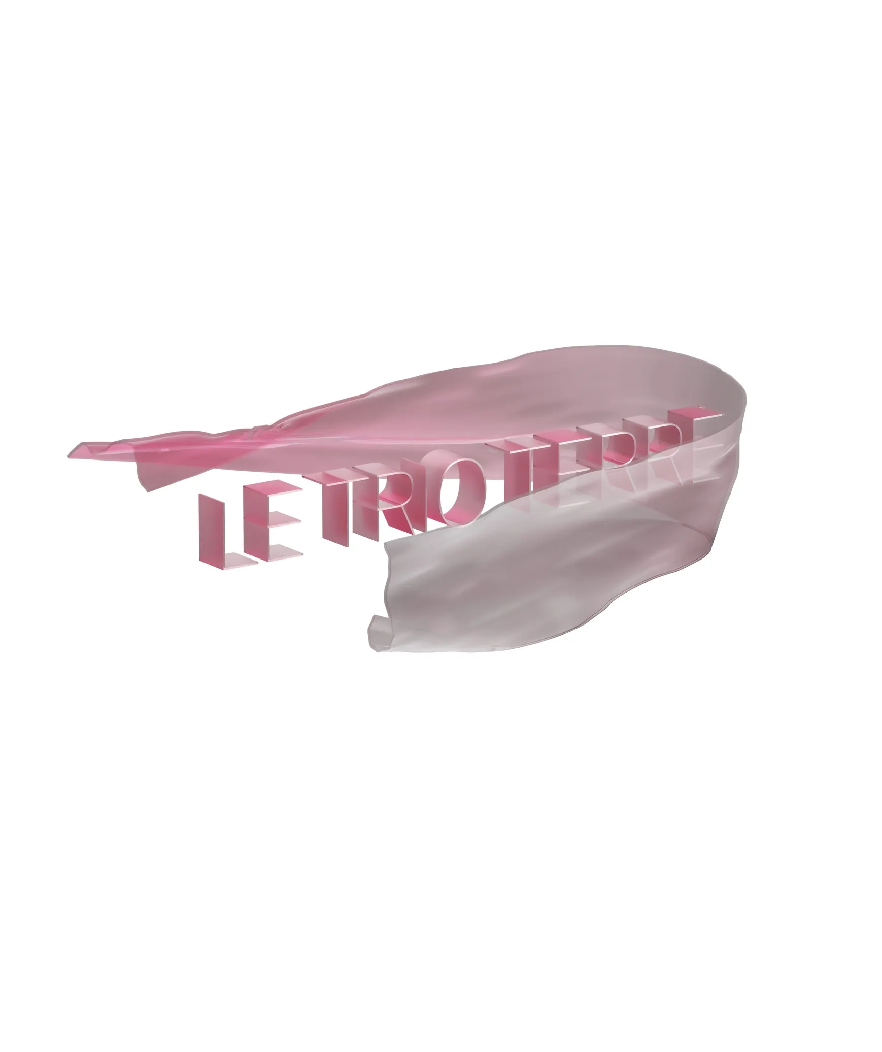 Le Trio Terre Pink Silk Hoodie/T-shirt