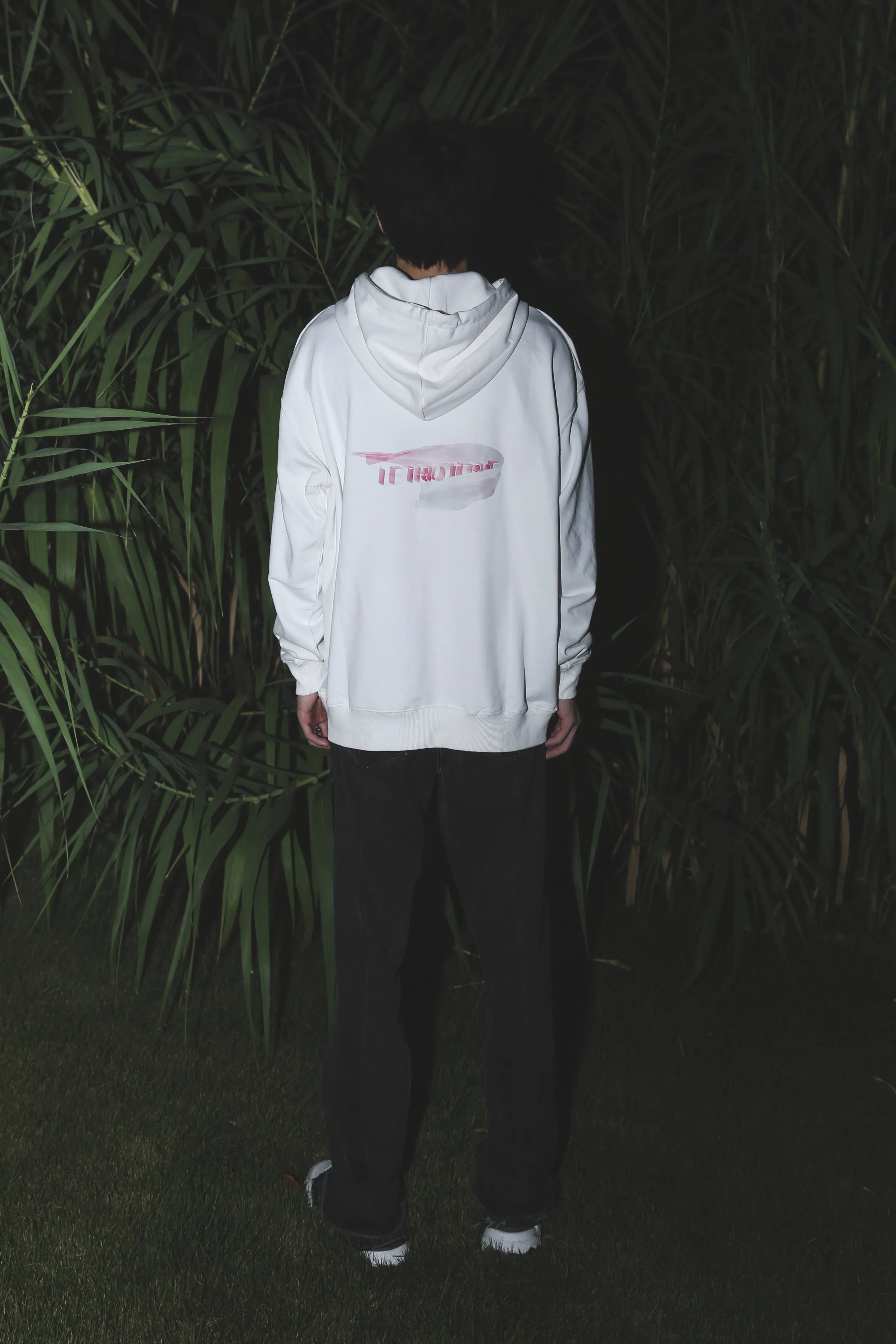 Le Trio Terre Pink Silk Hoodie/T-shirt