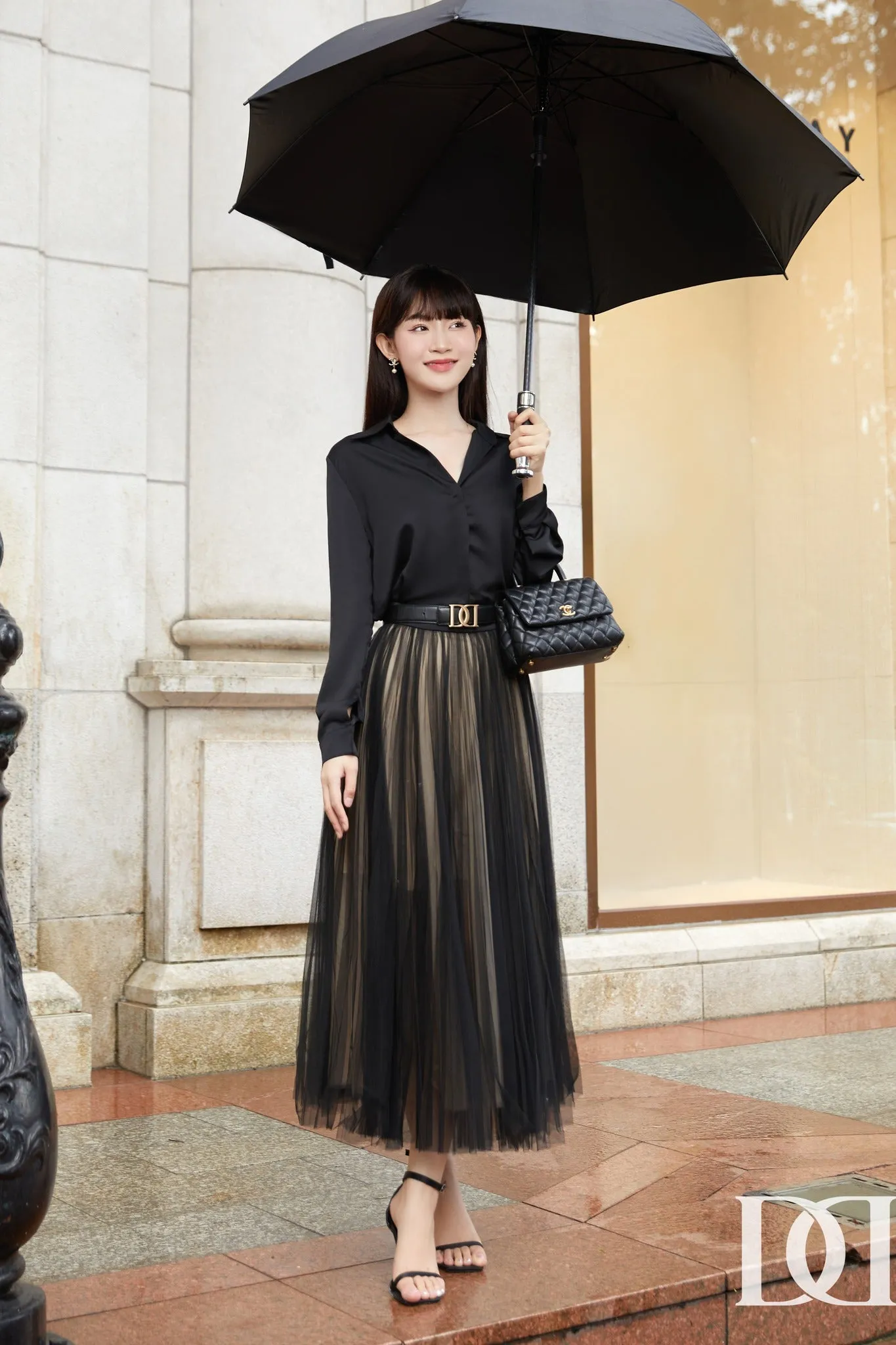 Lee Classic Long Sleeves Shirt & Rory Pleated Skirt & Belt
