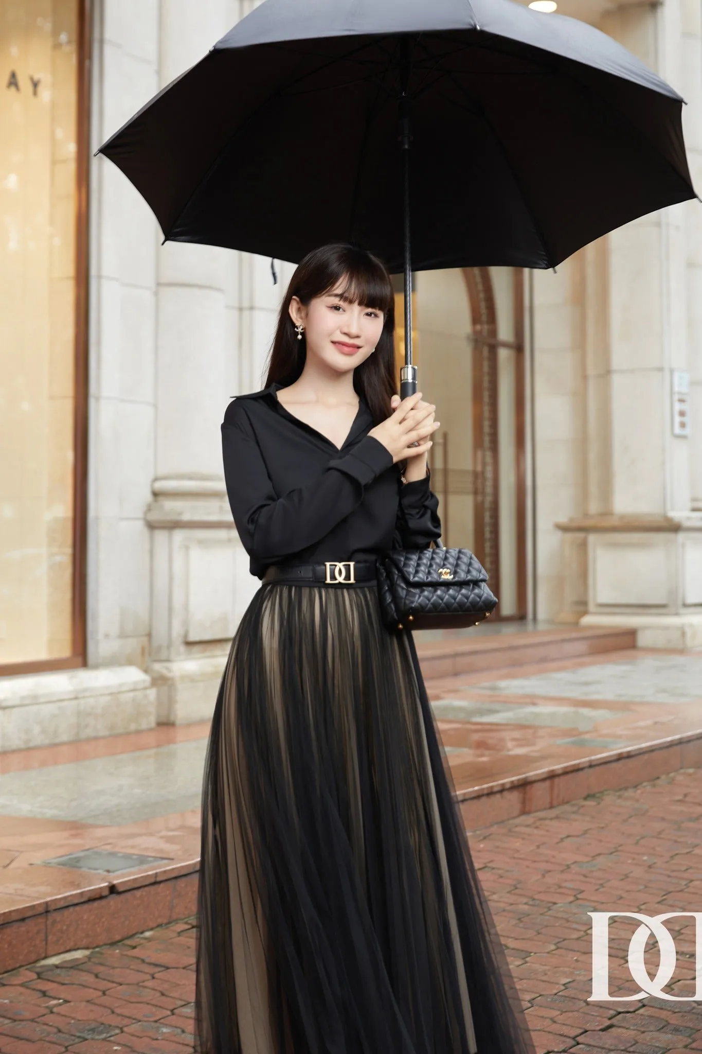Lee Classic Long Sleeves Shirt & Rory Pleated Skirt & Belt