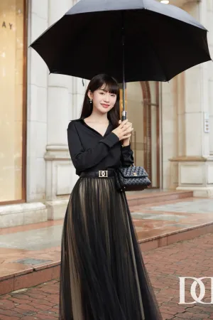 Lee Classic Long Sleeves Shirt & Rory Pleated Skirt & Belt