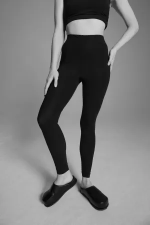 Legging | Travel jersey | Haya | Black-Blue