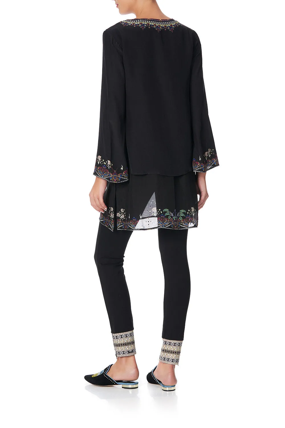LEGGINGS WITH CONTRAST CUFF BOTANICAL CHRONICLES