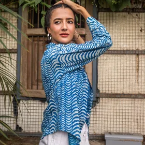 Leher Indigo Wave Shirt