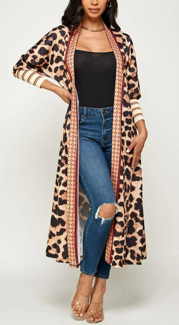 Leopard Print Cardigan