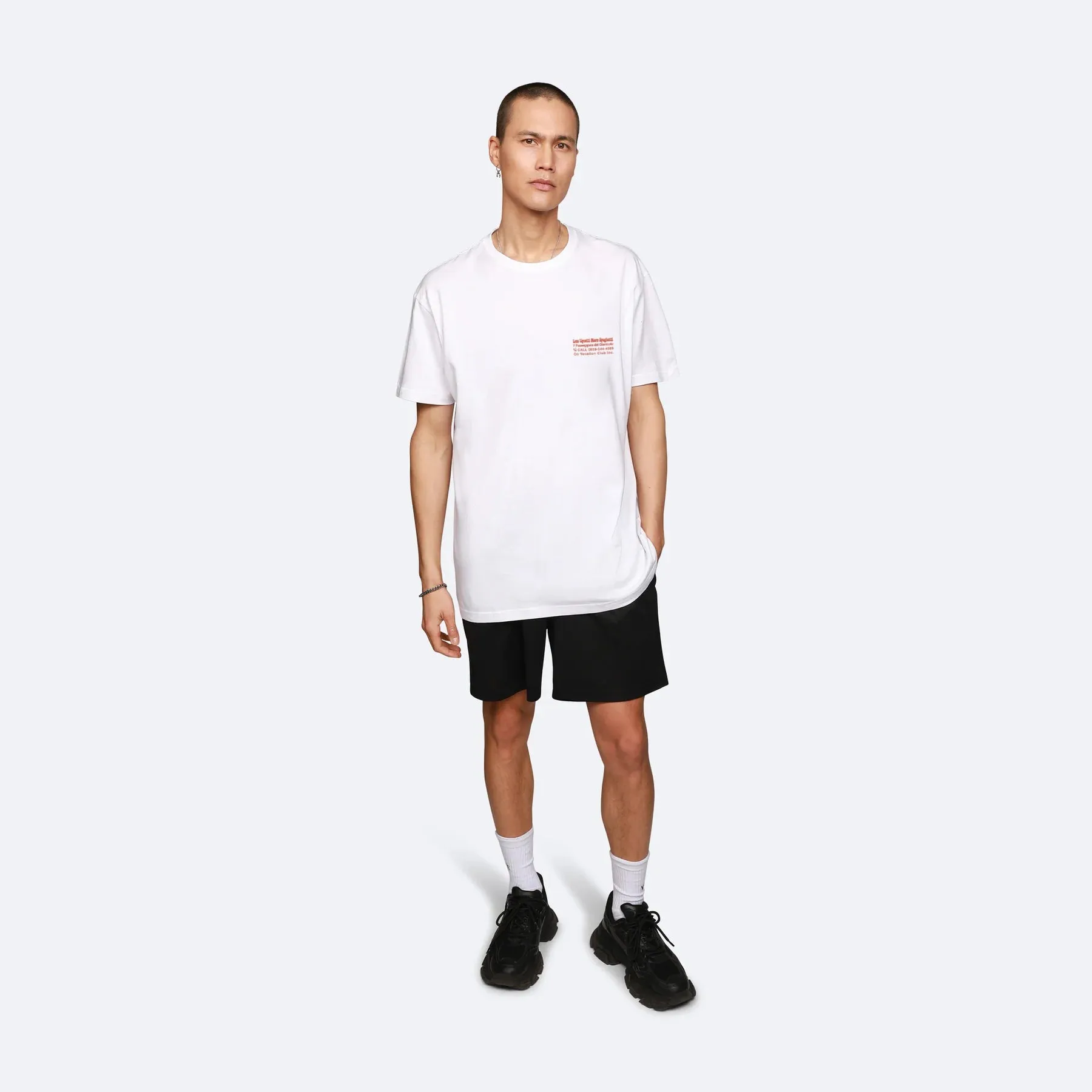 LESS UPSETTI UNISEX - Print T-Shirt - White