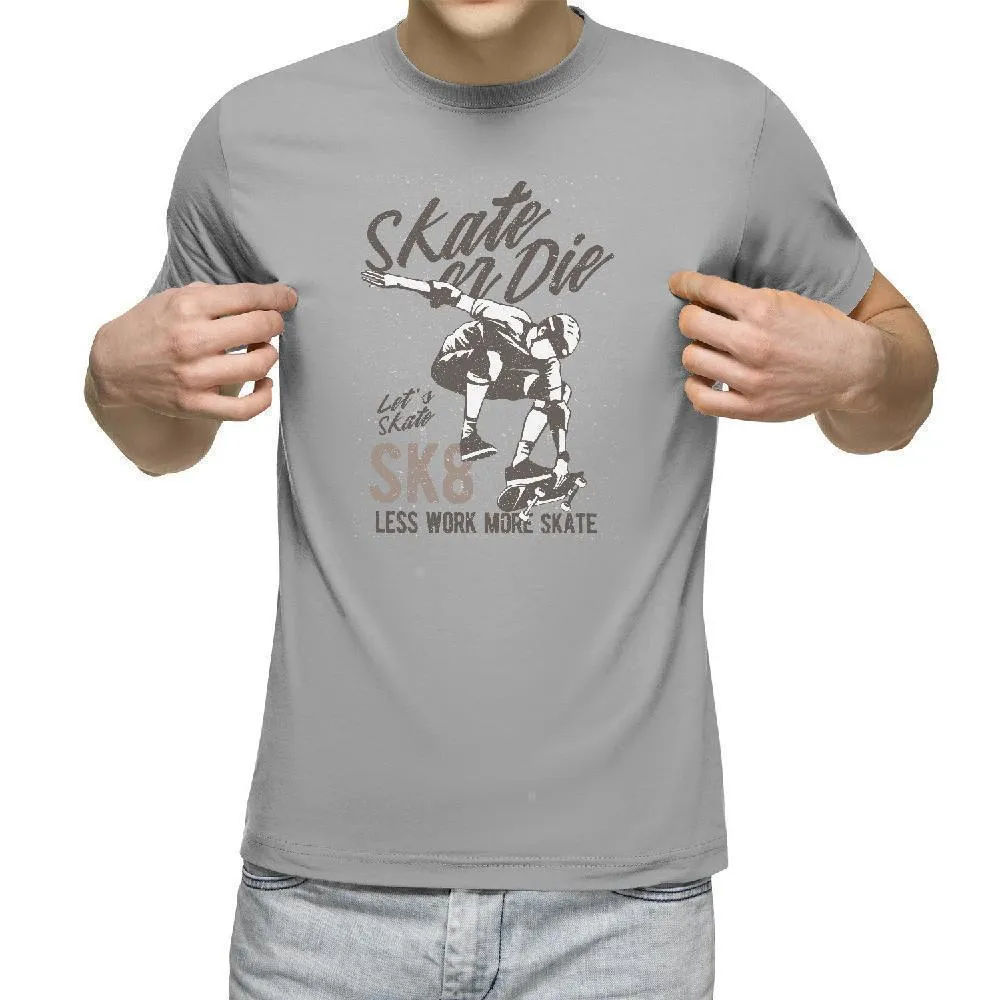 Less Work More Skate Skateboard T-Shirt