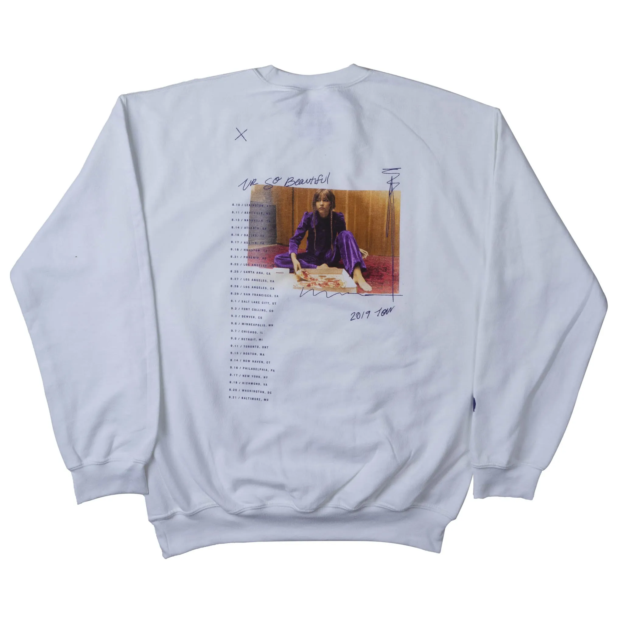 LICENSED GRACE VANDERWAAL USB CREWNECK WHITE - USB