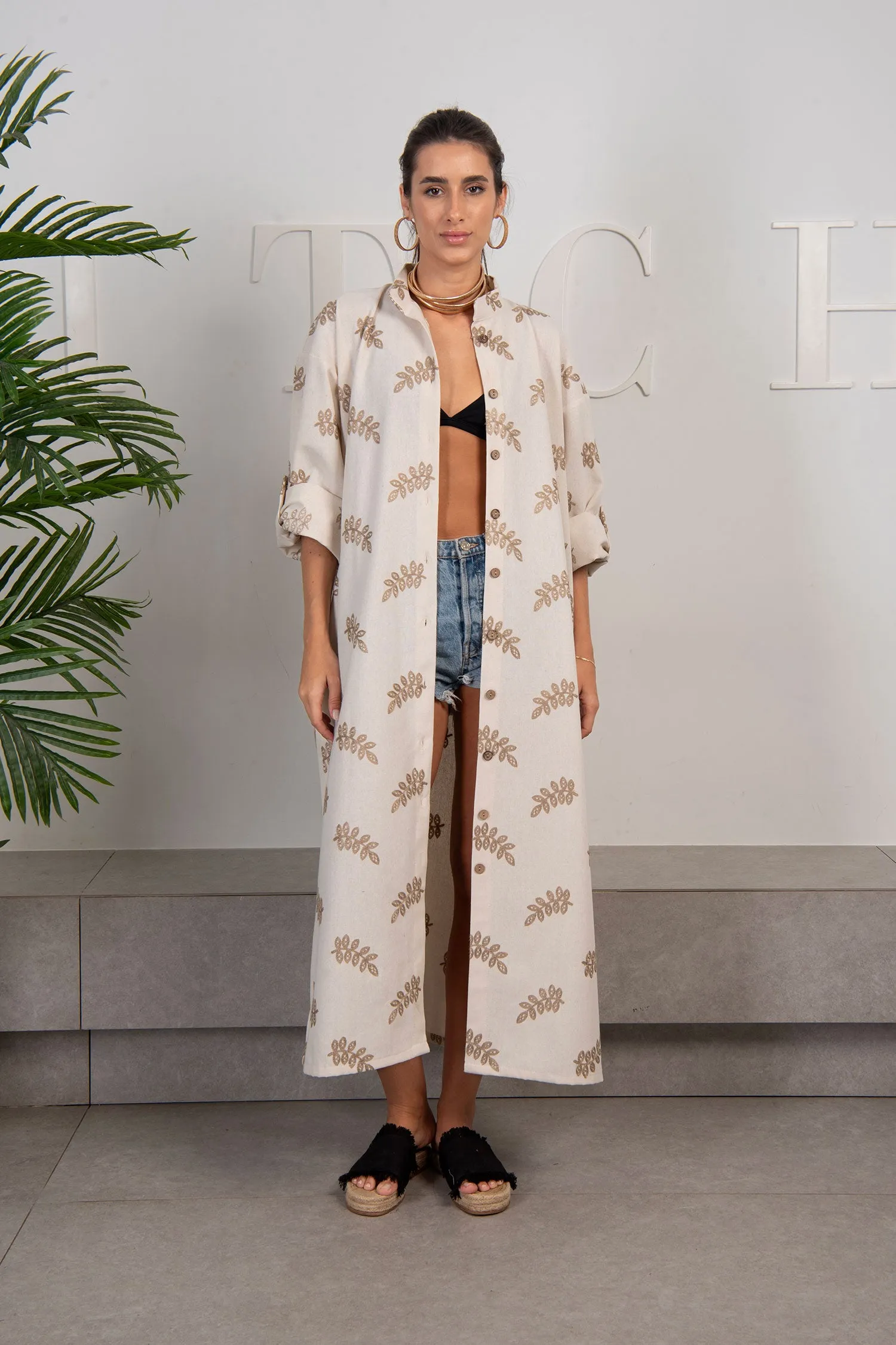 Linen Shirt Dress - Zola