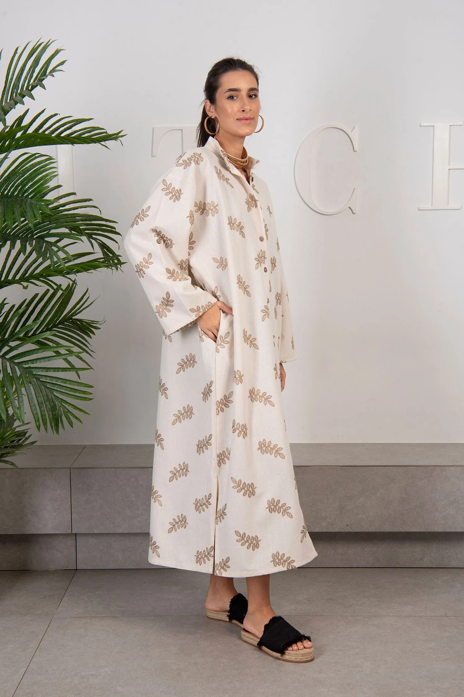 Linen Shirt Dress - Zola