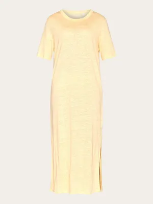 Linen short sleeved t-shirt dress - Impala