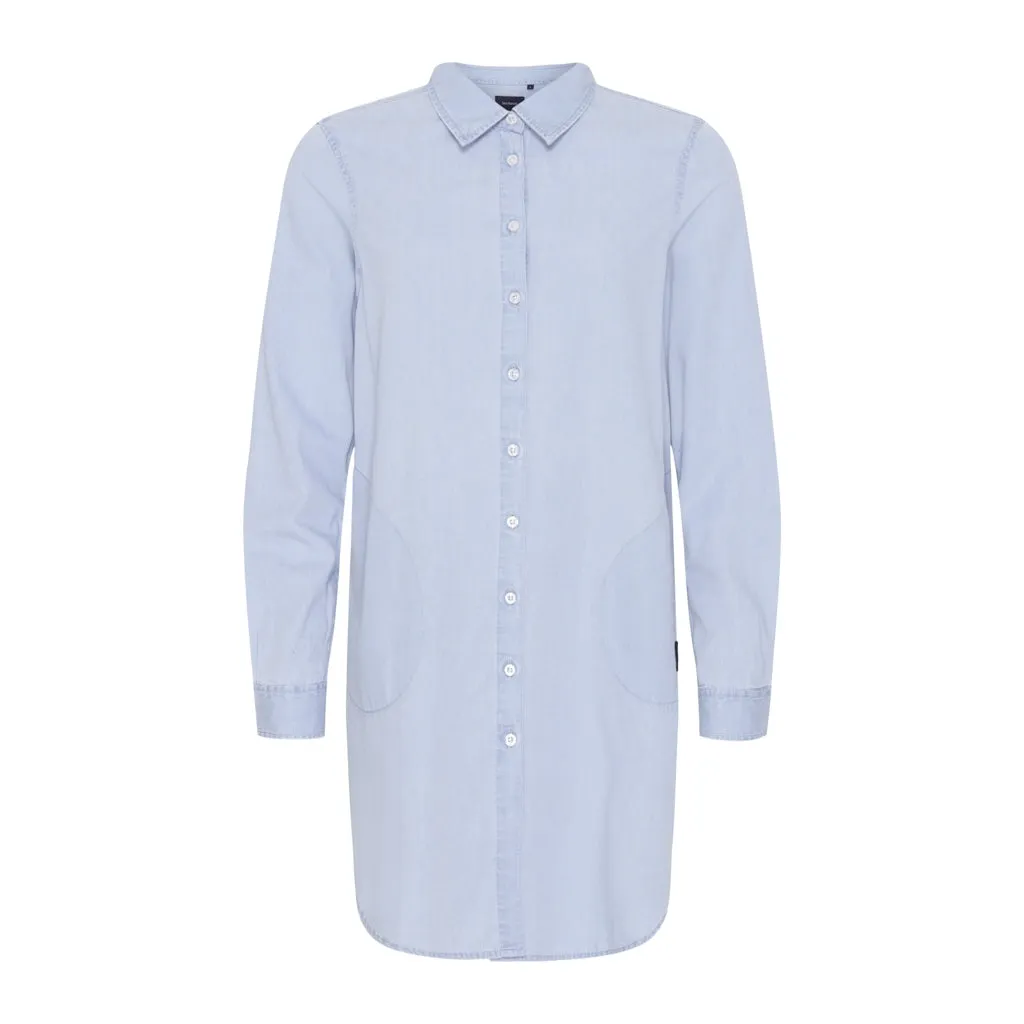 Linette Shirt Dress - Light Indigo