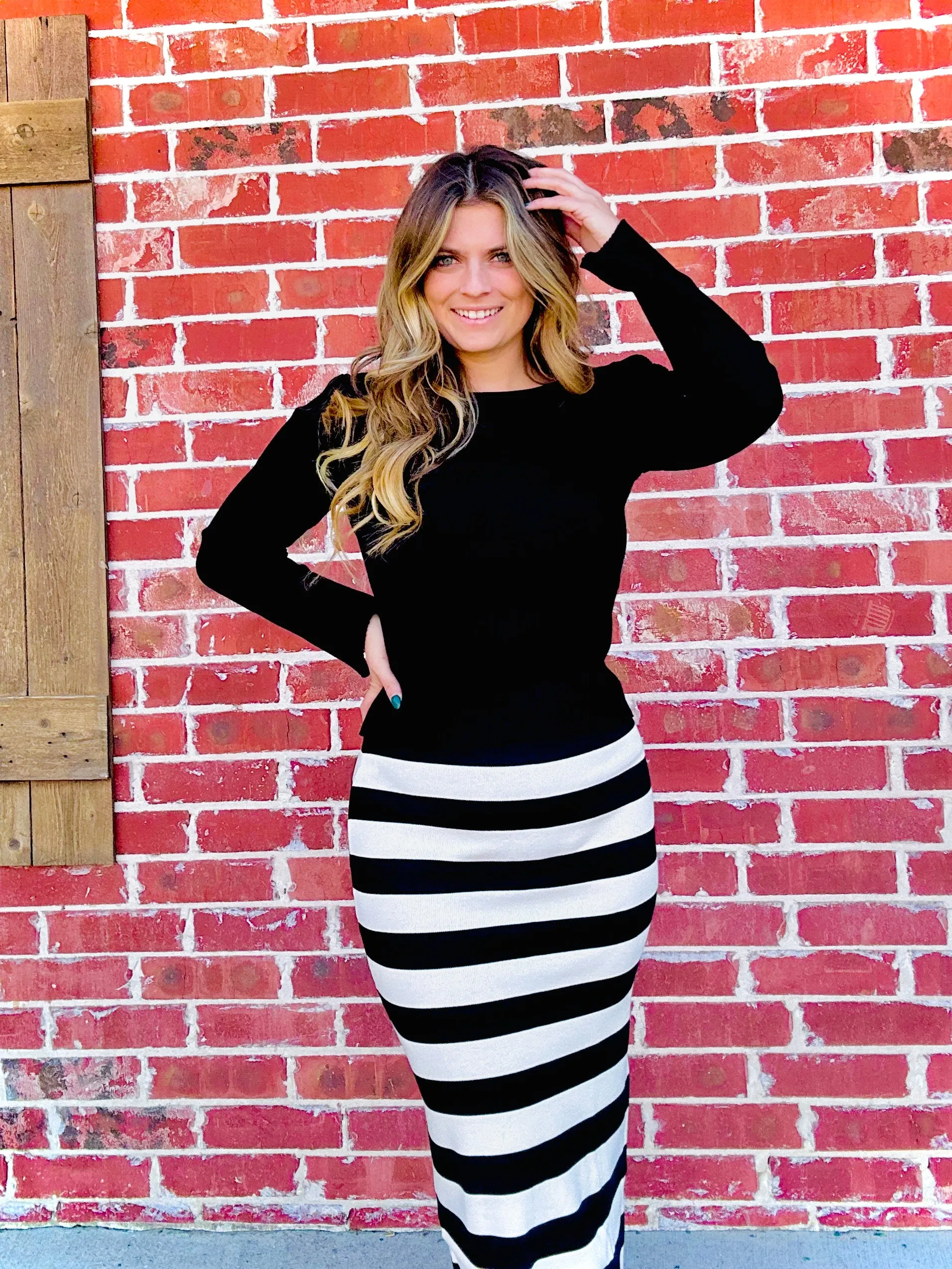 Little Miss Waldo Winter Midi Skirt (SET 1/2) - Black