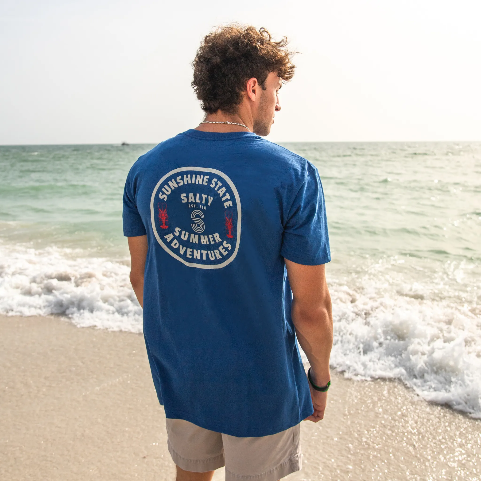 LOBSTER TEE - ATLANTIC BLUE