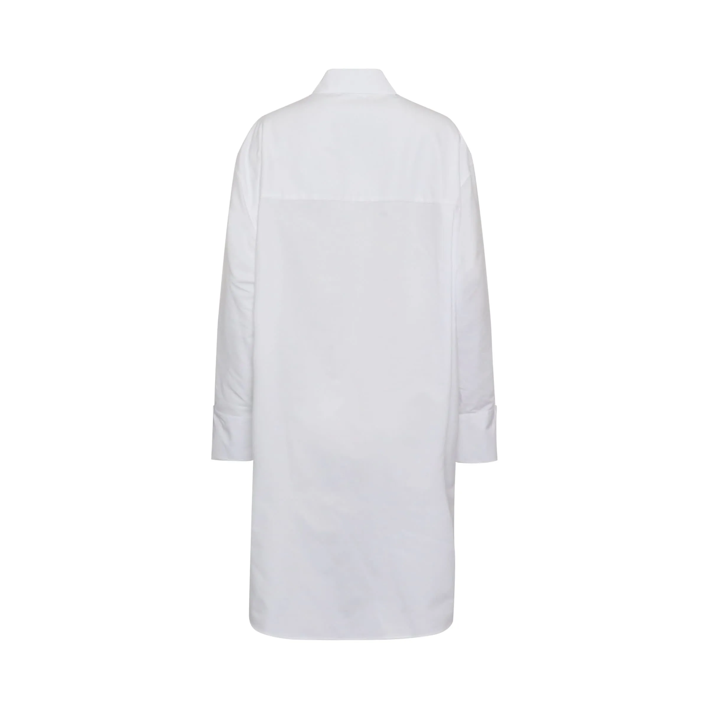 Logo Shirt Dress in Black