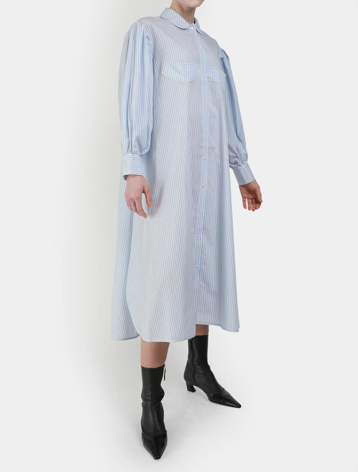 Long Shirt Dress With Cup Detail