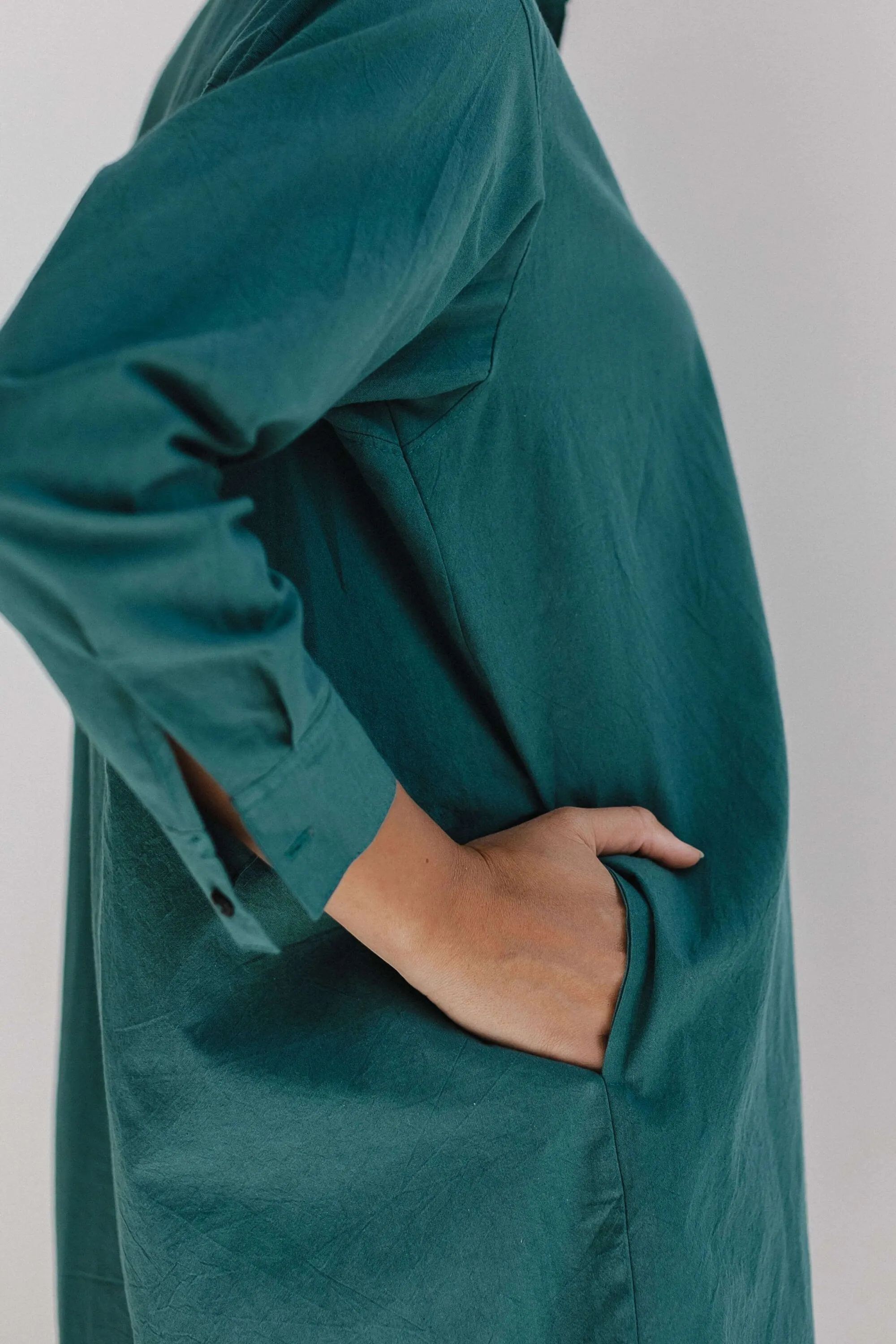 Long Sleeve Sleepdress — Emerald
