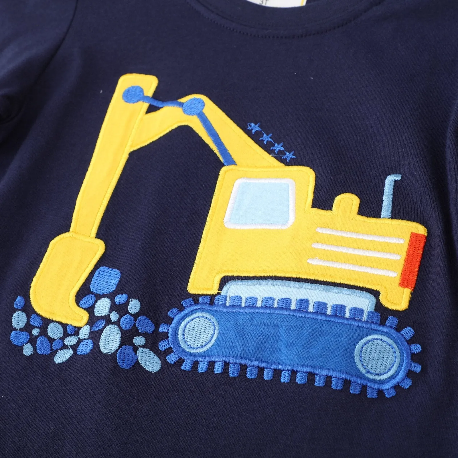 Long-Sleeve Truck Print T-shirt for Toddler Boys