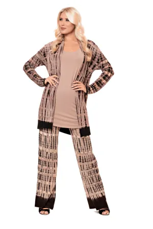 Looming Cardigan Palazzo Set