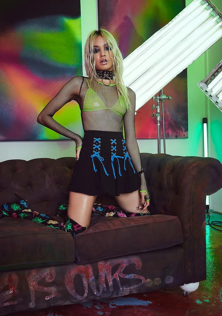 Lose Control Pleated Skirt