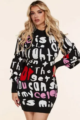 LOVE SWEATER DRESS