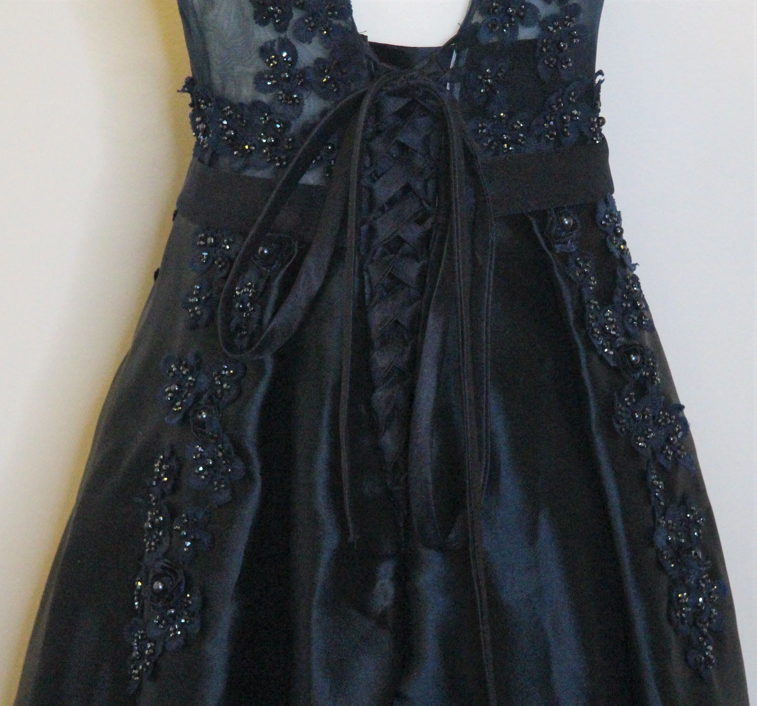 M002-Cap Sleeve Floral Brocade Top & Skirt Full Ball Gown