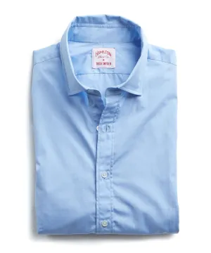 Made in the USA Hamilton   Todd Snyder End on End Dress Shirt in Blue